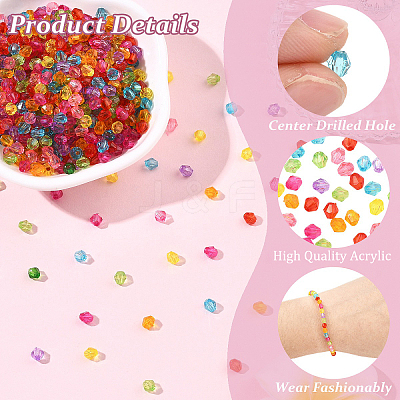 1000Pcs Transparent Acrylic Beads TACR-YW0003-44-1