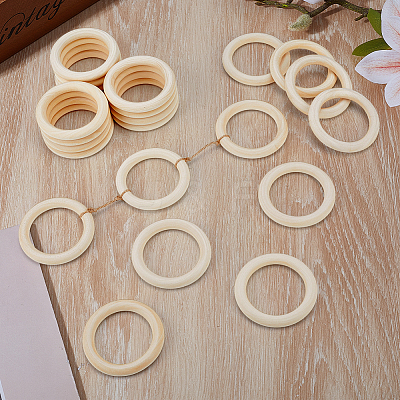 Unfinished Schima Wood Rings for DIY Accessories WOOD-WH0002-65B-1