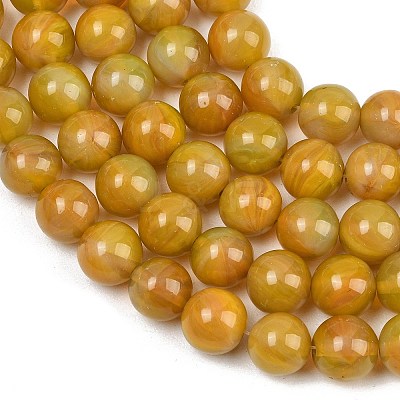 Handmade Lampwork Beads Strand LAMP-B056-10mm-04-1