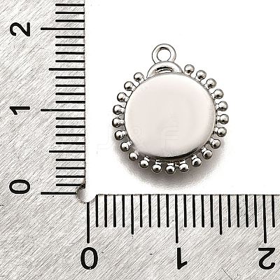 Brass Micro Pave Clear Cubic Zirconia Pendants KK-G530-01A-P-1