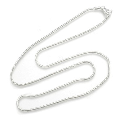 Brass Round Snake Chain Necklaces NJEW-BB10864-22-1