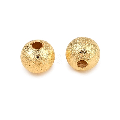 Textured Brass Beads KK-P309-01A-G-1