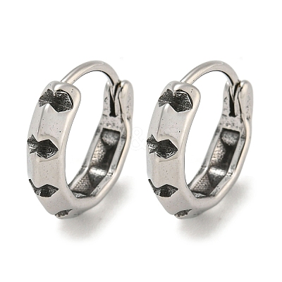 316 Surgical Stainless Steel Hoop Earrings EJEW-D096-23G-AS-1