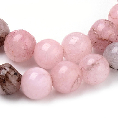 Natural Cherry Blossom Jasper Beads Strands G-Q462-63-8mm-1