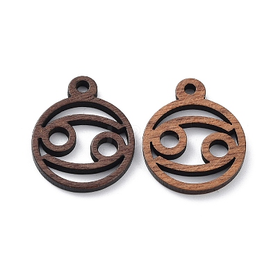 Walnut Wood Laser Cut Pendants WOOD-Q051-07F-1