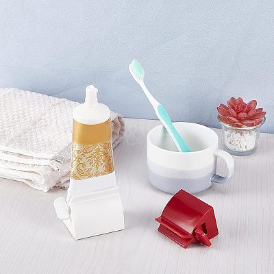 4Pcs 4 Style Plastic Toothpaste Squeezer AJEW-FH0001-73-1