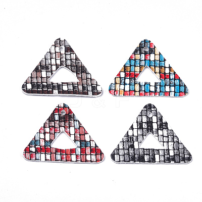 Imitation Leather Pendants WOVE-Q079-04-1
