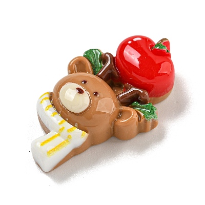 Christmas Opaque Resin Decoden Cabochons RESI-U006-05B-1