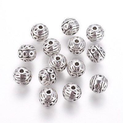 Tibetan Style Zinc Alloy Beads PALLOY-L230-01AS-RS-1