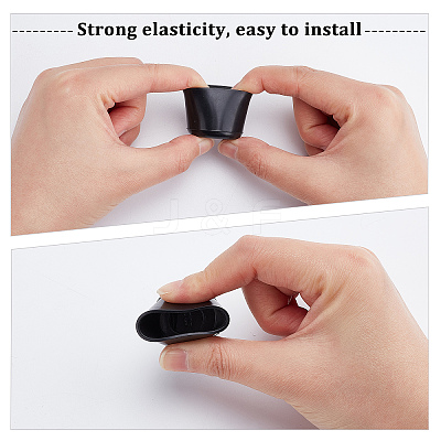 20Pcs PVC Chair Leg Floor Protectors FIND-GF0003-37-1