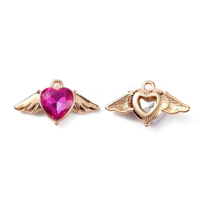 Zinc Alloy Rhinestone Pendants ALRI-TAC0003-24L-1
