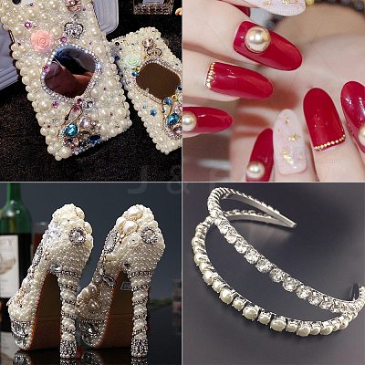 Imitation Pearl Acrylic Cabochons OACR-PH0001-09-1