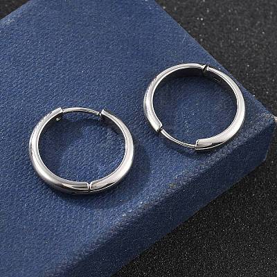201 Stainless Steel Hoop Earrings EJEW-P304-15A-P-1