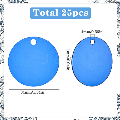 25Pcs Aluminum Pendants FIND-SP0002-68B-01-1