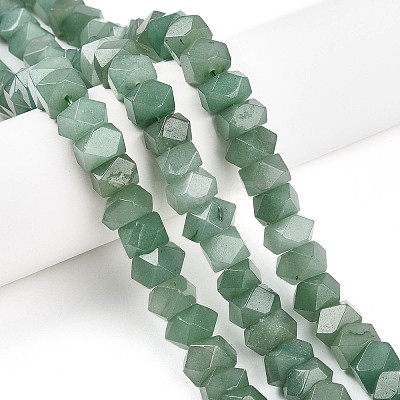 Natural Green Aventurine Beads Strands G-N347-09A-08-1