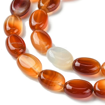 Natural Red Agate(Dyed & Heated) Beads Strands G-K365-B02-01-1