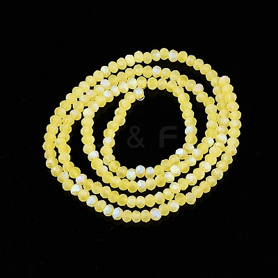 Transparent Glass Beads Strands EGLA-A044-T1mm-MB29-1