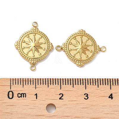 304 Stainless Steel Connector Charms STAS-Q252-35G-1