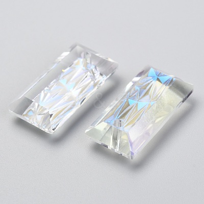 Embossed Glass Rhinestone Pendants GLAA-J101-07B-001MO-1