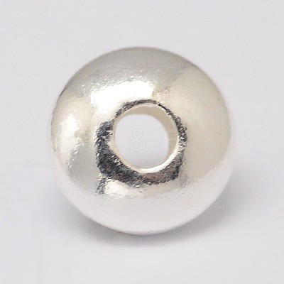925 Sterling Silver Spacer Beads STER-K021-03S-5mm-1