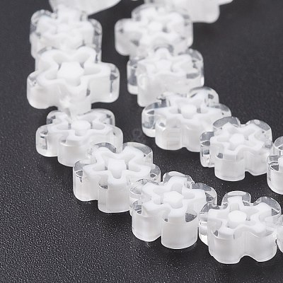 Handmade Millefiori Glass Bead Strands LAMP-J035-8mm-42-1