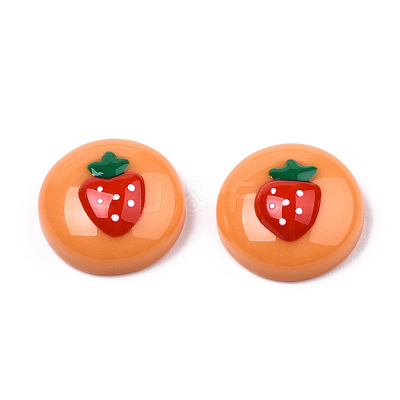 Opaque Resin Enamel Cabochons CRES-N031-026-1