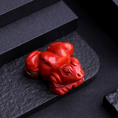 Natural Red Jasper Frog Display Decorations PW-WG5DF32-02-1
