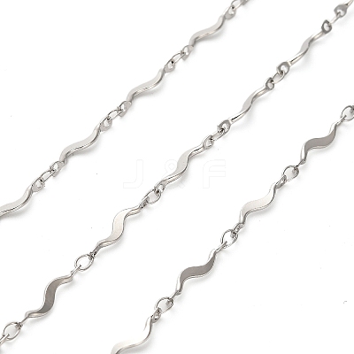 304 Stainless Steel Wave Bar Link Chains CHS-A016-55P-A-1