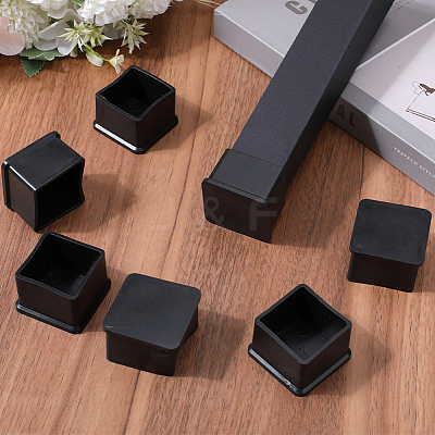 Square Shaped Plastic Furniture Leg Covers KY-WH0048-34D-1