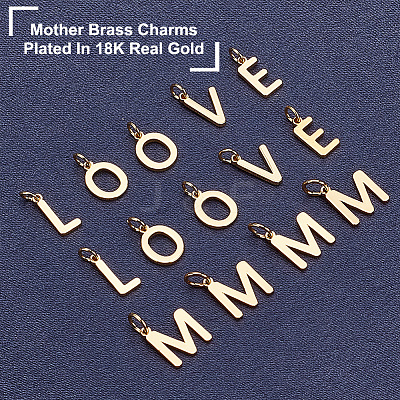 14Pcs 5 Style Brass Charms KK-AR0003-64-1
