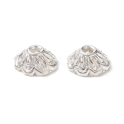 Tibetan Style Fancy Bead Caps TIBEB-E017-S-1