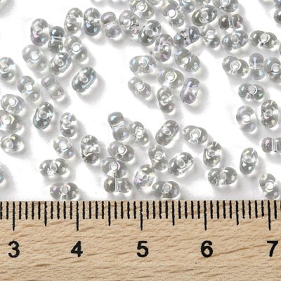 AB Color Plated Glass Seed Beads SEED-L011-06B-14-1