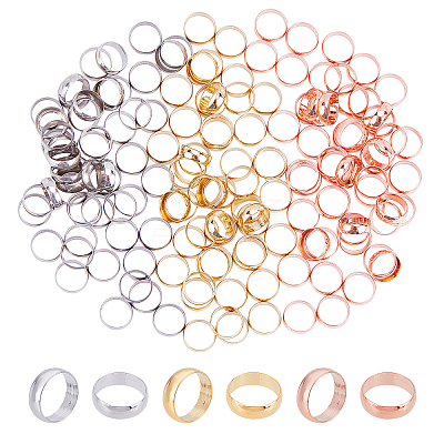 150Pcs 3 Colors 304 Stainless Steel Pendants & Linking Rings STAS-AR0001-20-1