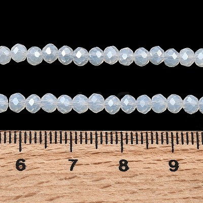 Crystal Glass Rondelle Beads Strands EGLA-F049C-01-1