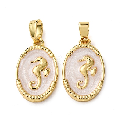 Brass Enamel Pendants KK-F911-01A-G01-1