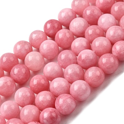Natural Dyed White Jade Beads Strands G-M402-C04-29-1