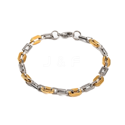 201 Stainless Steel Link Chain Bracelets BJEW-B078-139GP-1