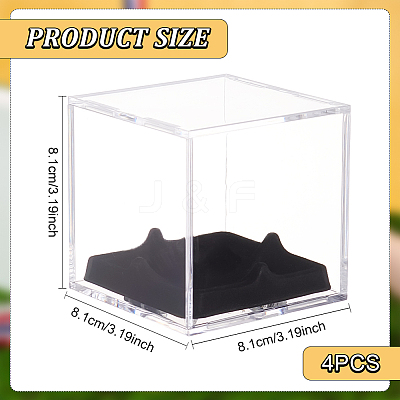 Square Actylic Display Box ODIS-WH0002-77-1