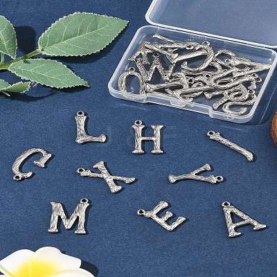 26Pcs 26 Styles Brass Pendants KK-FS0001-65P-1