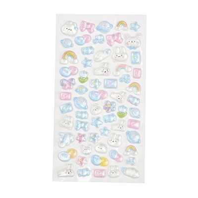 Epoxy Resin 3D Puffy Stickers DIY-G122-01I-1