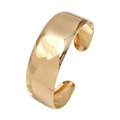304 Stainless Steel Cuff Bangles BJEW-L709-02G-1