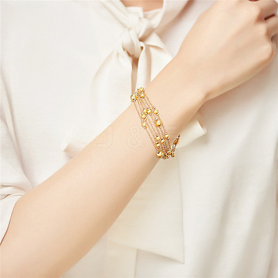 Brass Multi-Strand Bracelets JB629A-1