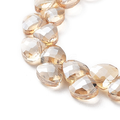 Electroplate Triangle Glass Beads Strands EGLA-A036-11A-PL04-1