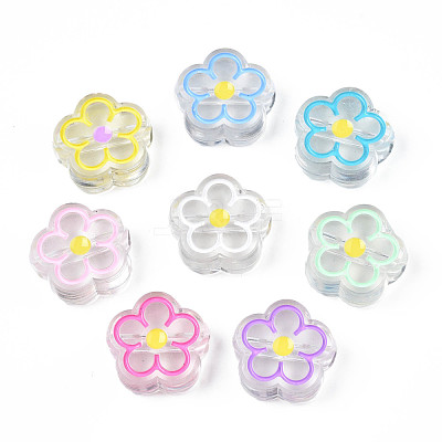 Transparent Acrylic Beads ACRC-S039-03-1