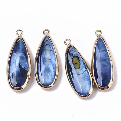 Natural Freshwater Shell Pendants X-SHEL-R047-03A-1
