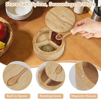 Bamboo Storage Containers with Lid LS-AJEW-WH0609-793-1