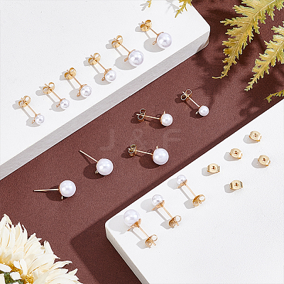 150Pcs 304 Stainless Steel Stud Earring Findings STAS-ME0001-36-1