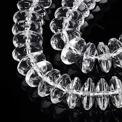 Transparent Glass Beads Strands GLAA-N001-62C-1