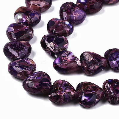 Natural Imperial Jasper Beads Strands X-G-S366-065D-1