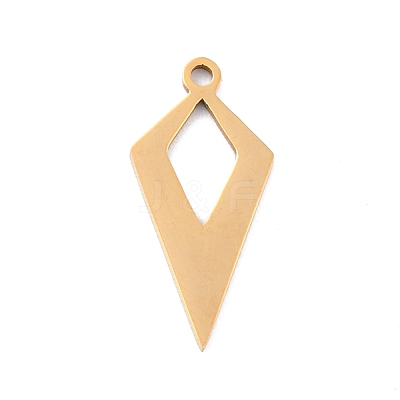Ion Plating(IP) 201 Stainless Steel Pendants STAS-K003-14G-03-1